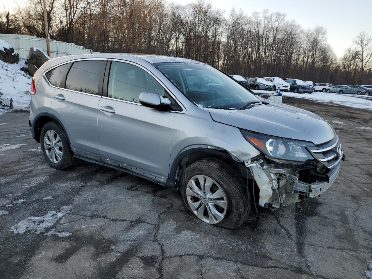 2014 Honda CR-V VIN 5J6RM4H50EL088888 Copart auction photo, front end / side damage thumbnail 4