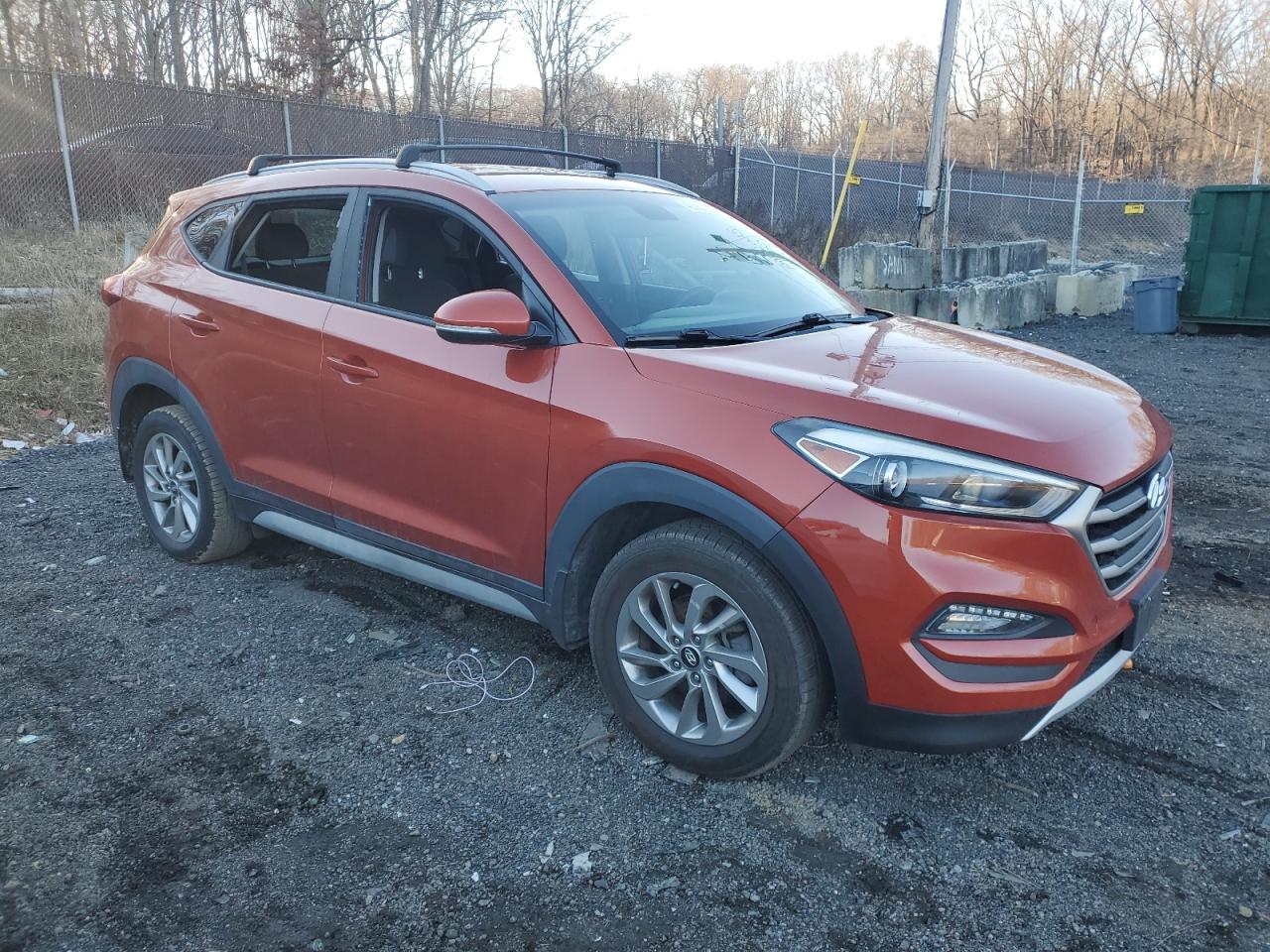 2017 Hyundai Tucson VIN KM8J33A20HU368045 Copart auction photo, vandalism damage thumbnail 4
