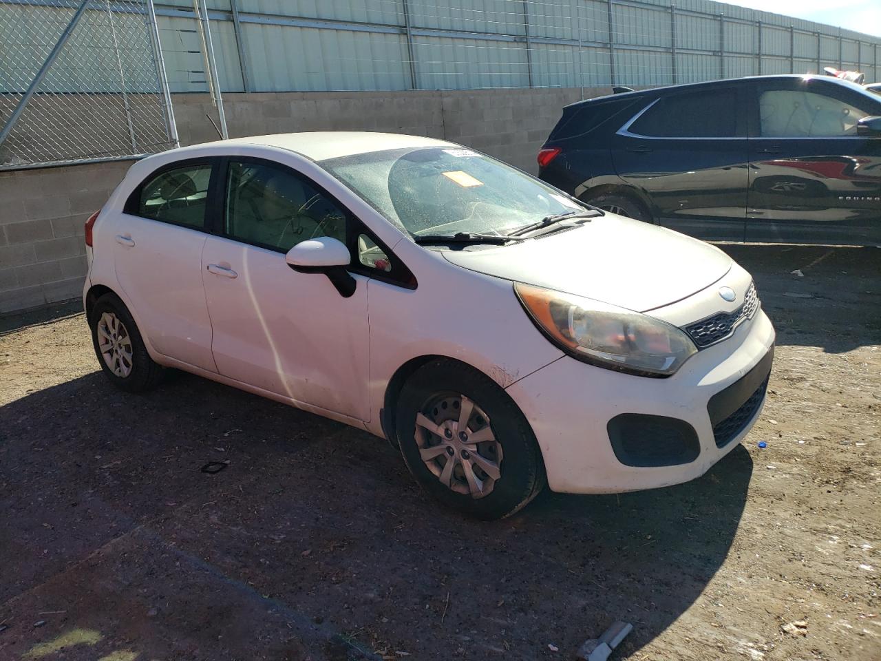2013 KIA Rio VIN KNADM5A35D6235585 Copart auction photo, biohazard/chemical damage thumbnail 4