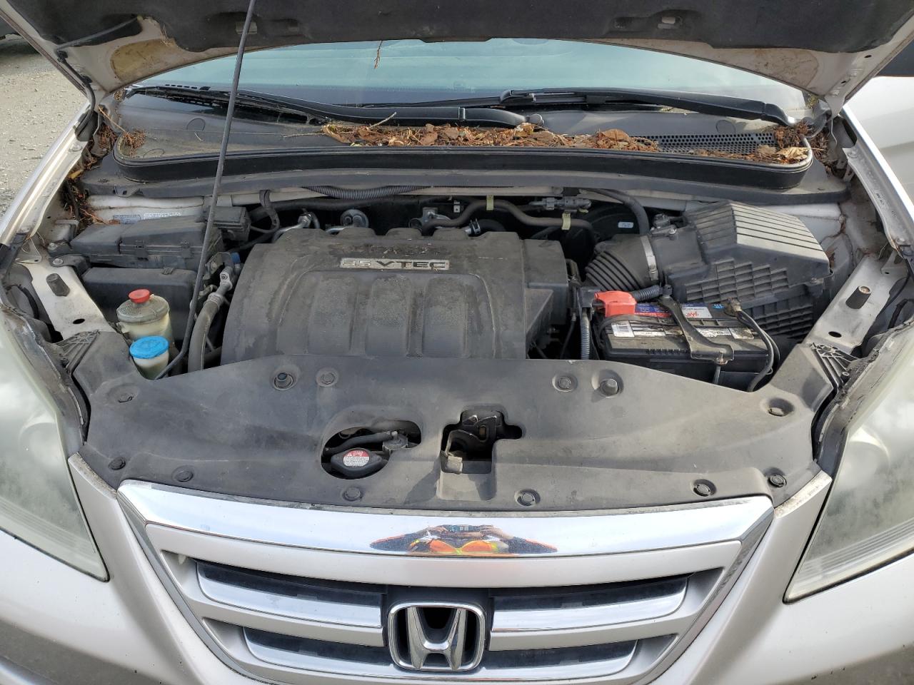 2007 Honda Odyssey VIN 5FNRL38437B449000 Copart auction photo, front end / side damage thumbnail 12