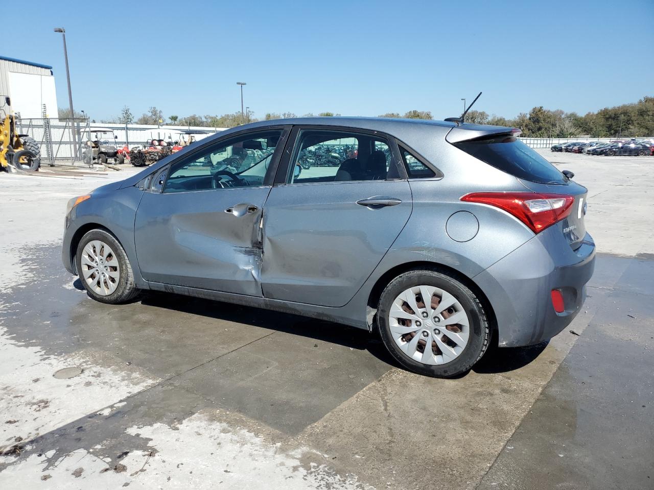 2017 Hyundai Elantra VIN KMHD35LH1HU372597 Copart auction photo, side damage thumbnail 2