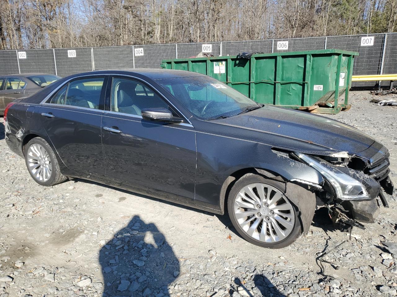 2016 Cadillac CTS VIN 1G6AX5SX5G0123247 Copart auction photo, front end damage thumbnail 4