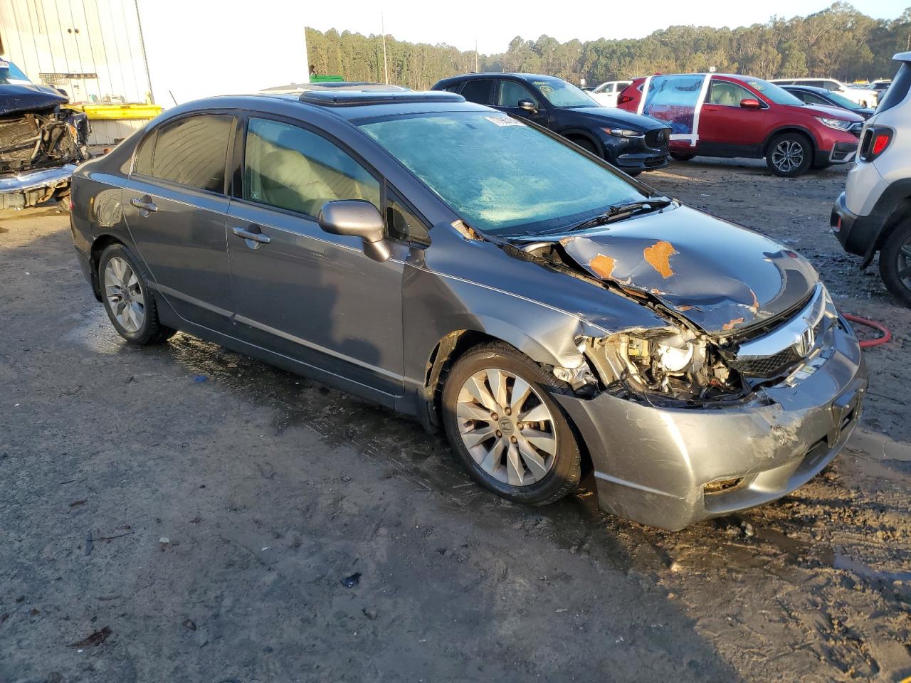 2011 Honda Civic VIN 19XFA1F99BE027534 Copart auction photo, front end damage thumbnail 4