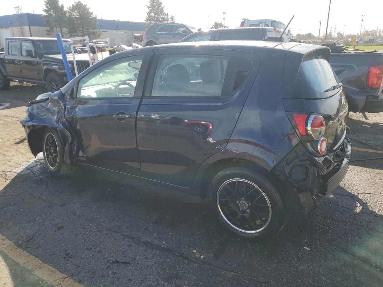 2015 Chevrolet Sonic VIN 1G1JA6SH9F4171072 Copart auction photo, all over damage thumbnail 2