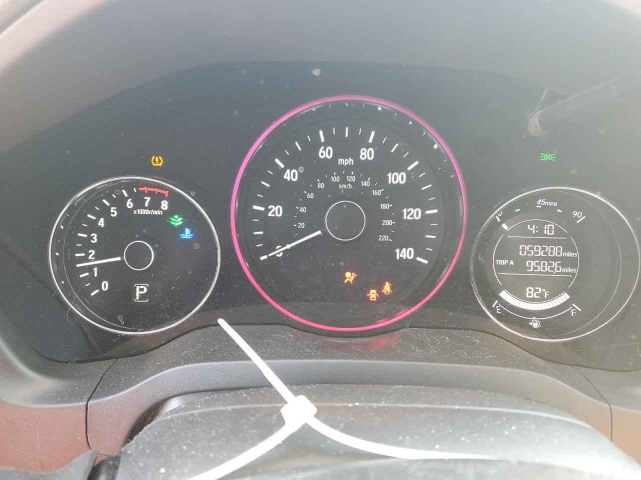 2018 Honda HR-V VIN 3CZRU6H5XJG726907 Copart auction photo, front end damage thumbnail 9