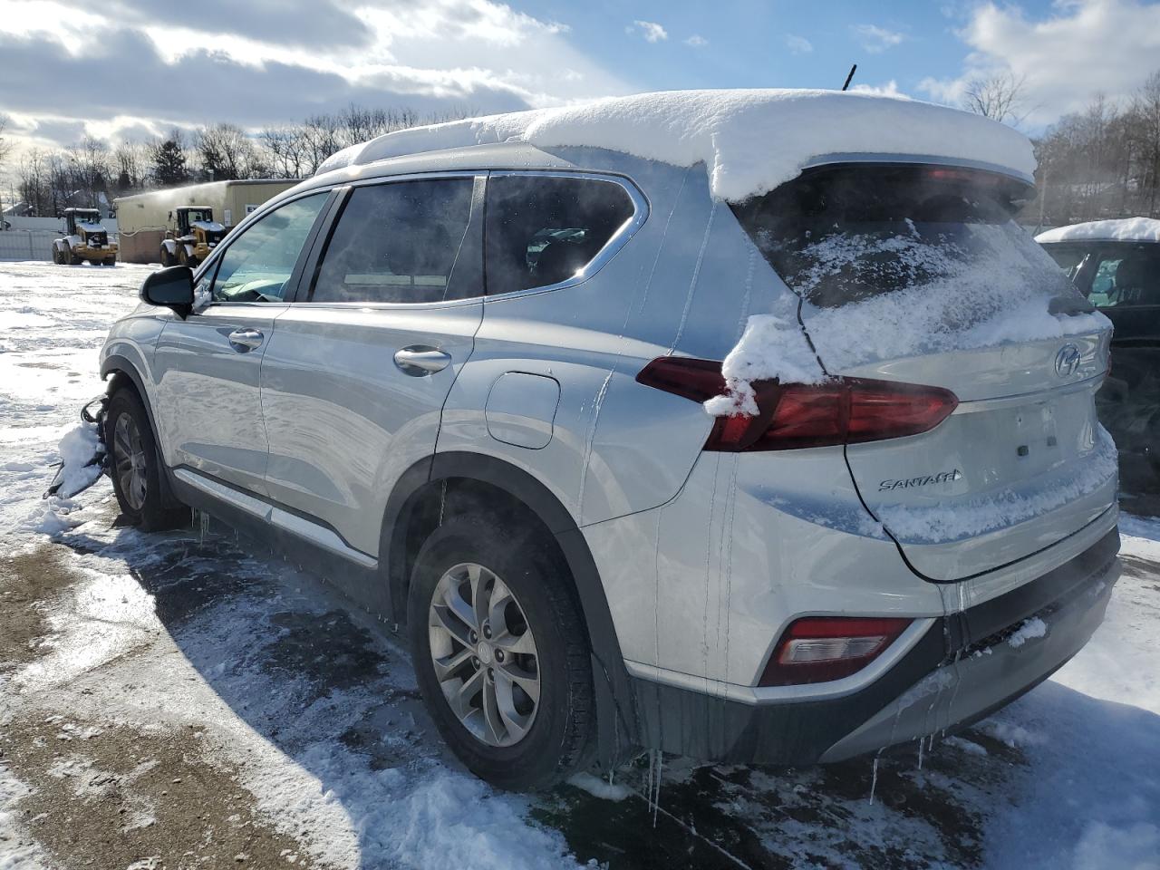 2019 Hyundai Santa Fe VIN 5NMS2CAD0KH124214 Copart auction photo, front end / minor dent/scratches damage thumbnail 2