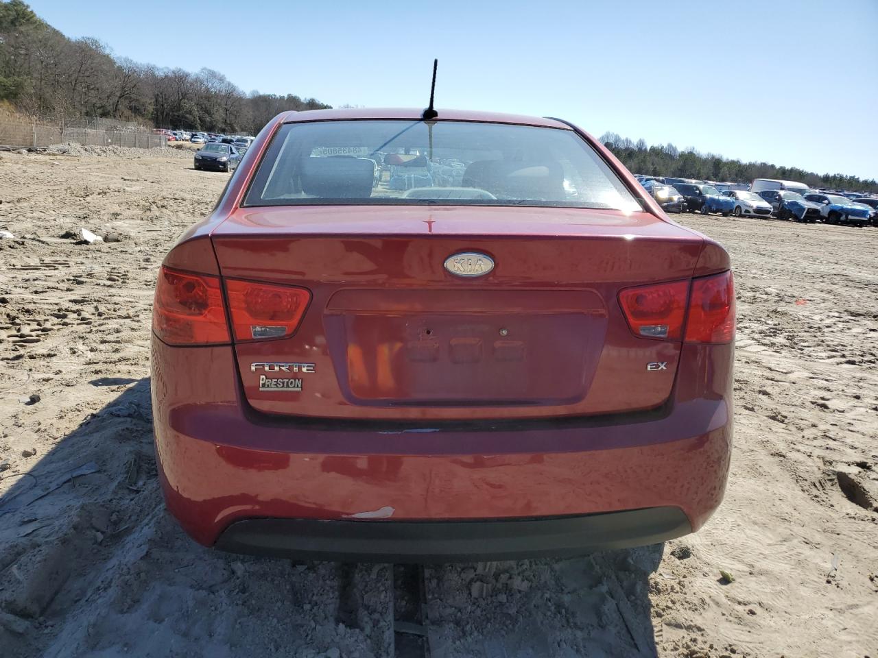 2010 KIA Forte VIN KNAFU4A2XA5158904 Copart auction photo, all over damage thumbnail 6