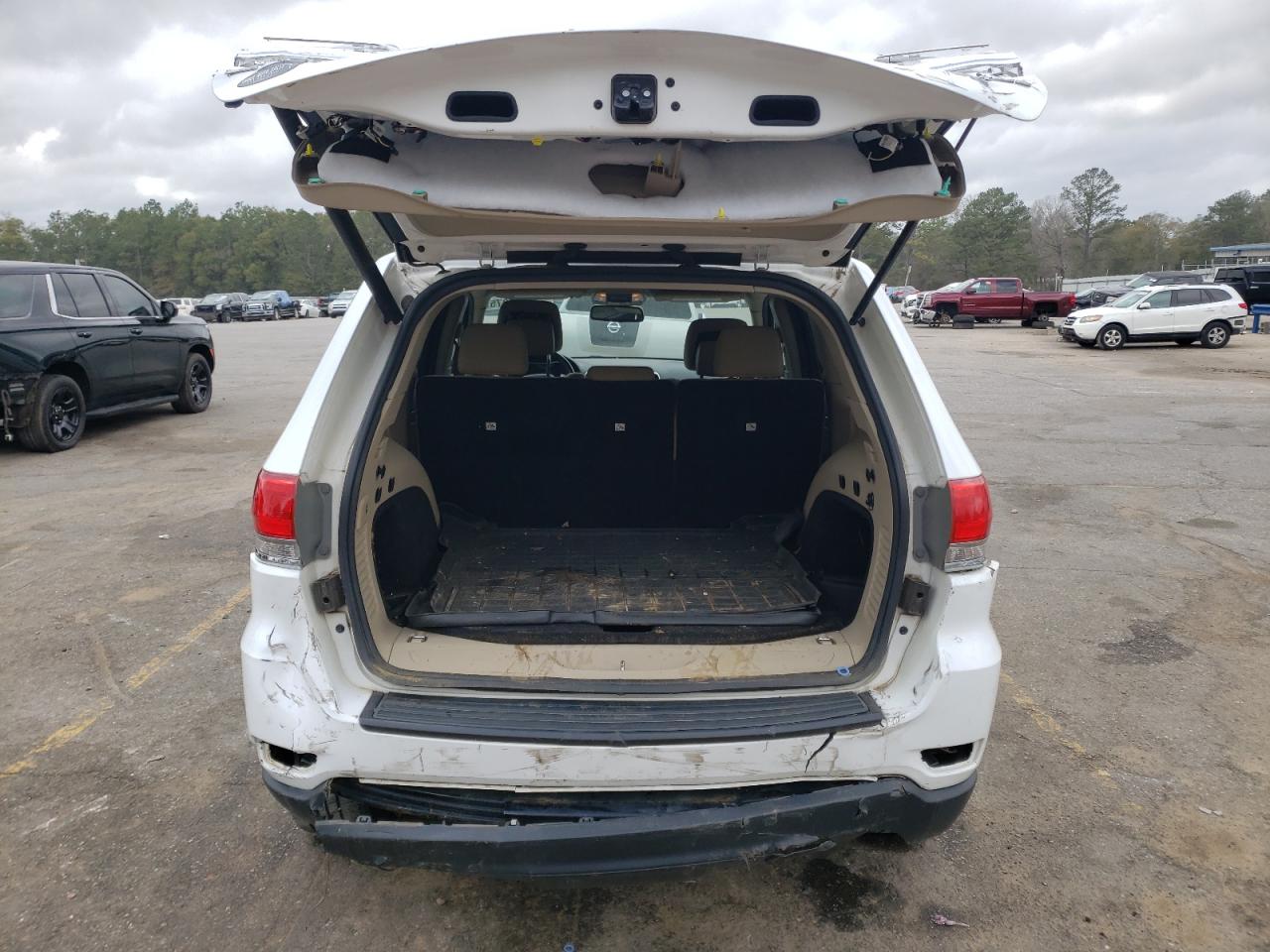 2014 Jeep Grand Cherokee VIN 1C4RJFAG9EC159205 Copart auction photo, rear end damage thumbnail 6