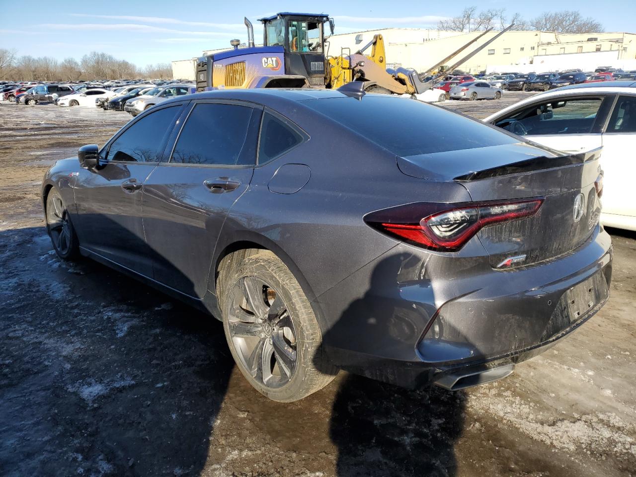 2023 Acura TLX VIN 19UUB6F51PA000662 Copart auction photo, side / undercarriage damage thumbnail 2