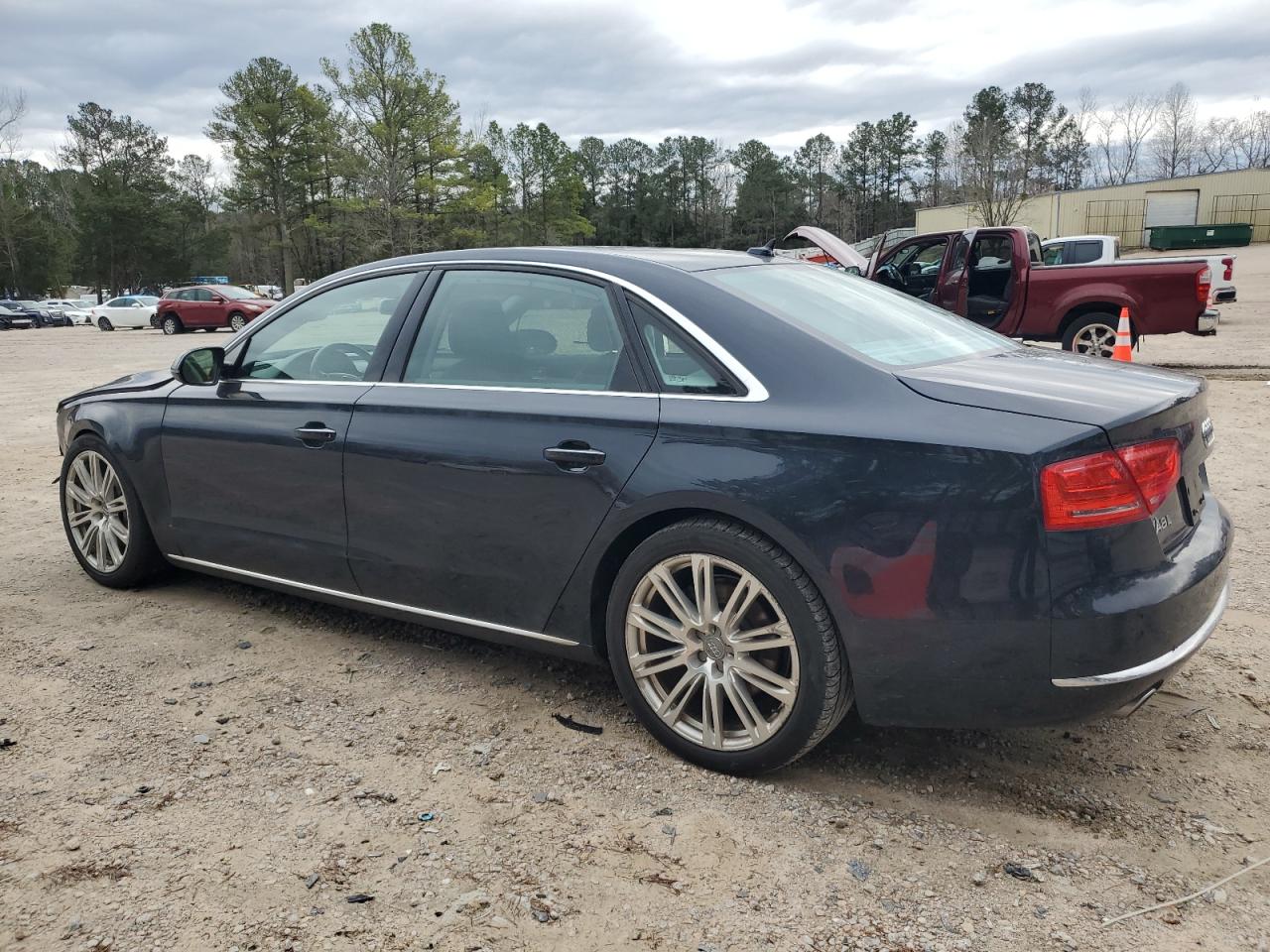 2014 Audi A8 VIN WAURMAFD1EN011155 Copart auction photo, front end damage thumbnail 2