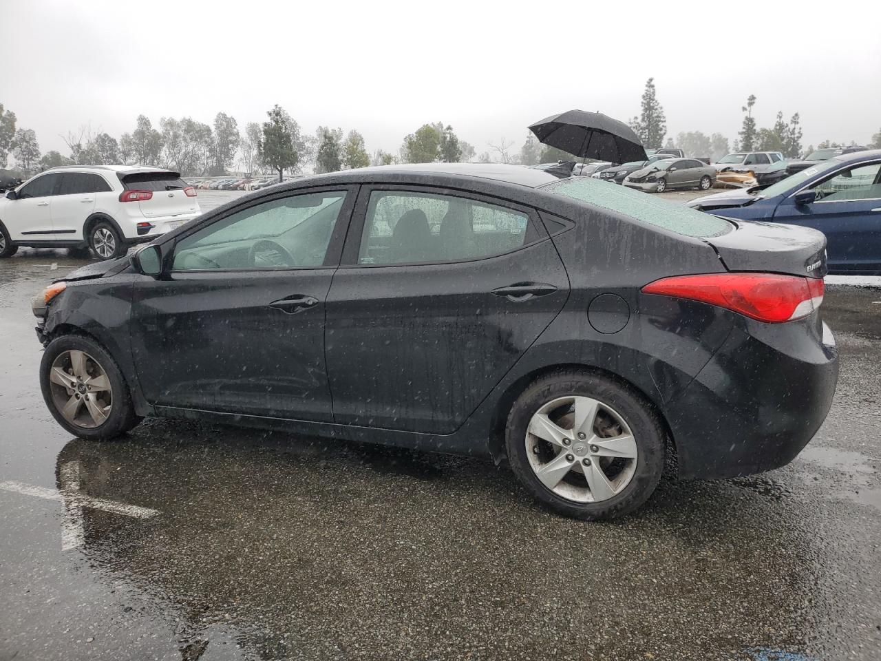 2013 Hyundai Elantra VIN KMHDH4AE3DU671040 Copart auction photo, front end / side damage thumbnail 2