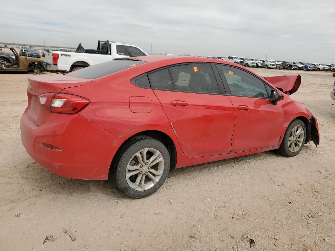 2019 Chevrolet Cruze VIN 1G1BC5SM9K7126633 Copart auction photo, front end / side damage thumbnail 3