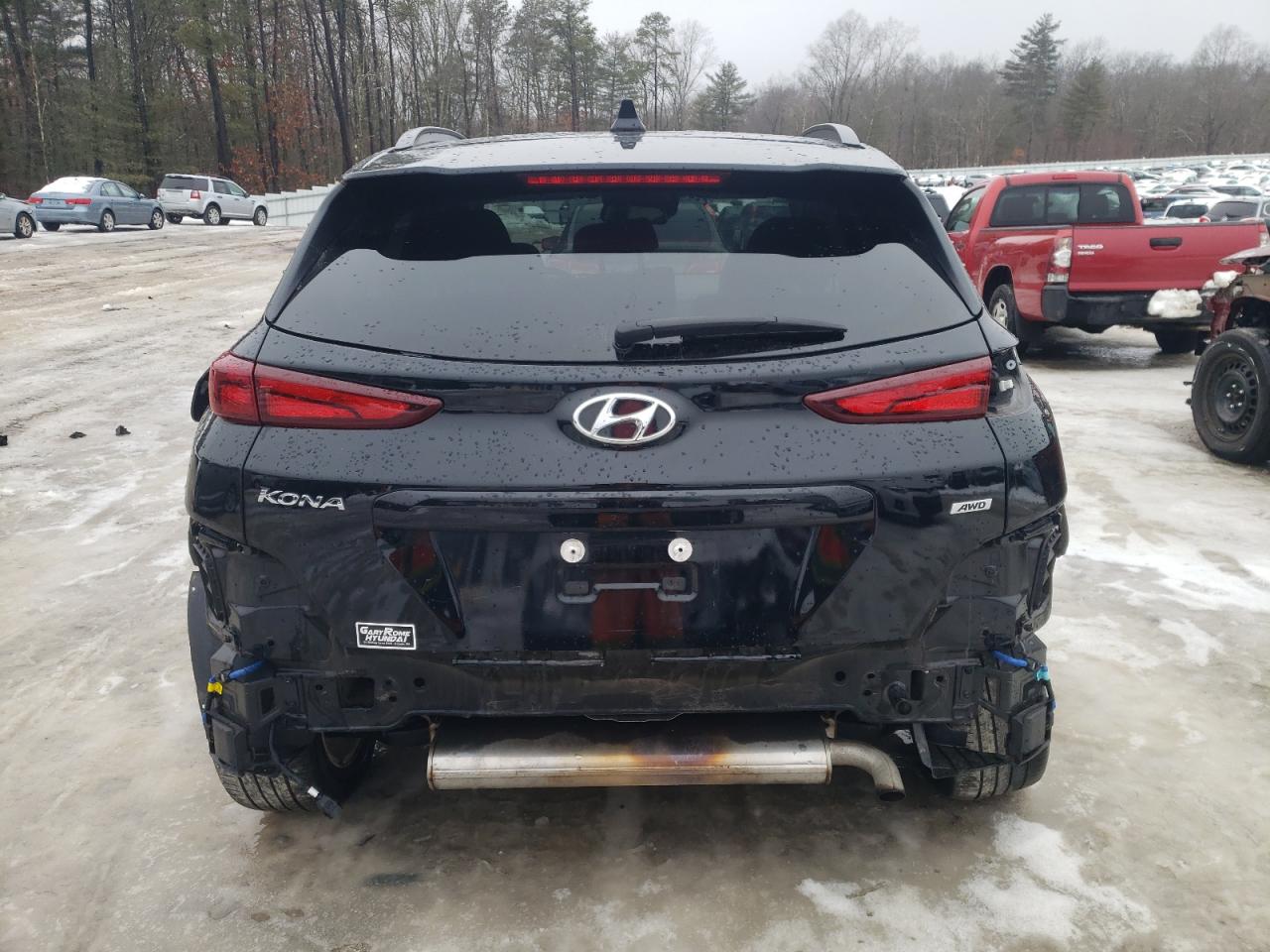 2023 Hyundai Kona VIN KM8K6CAB6PU992605 Copart auction photo, rear end damage thumbnail 6