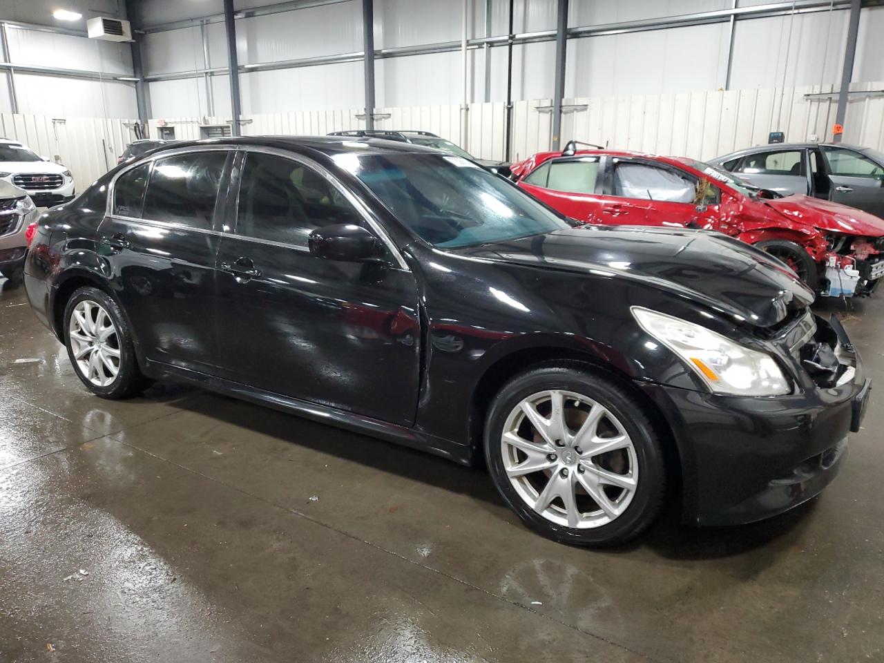 2009 Infiniti G VIN JNKCV61F79M355577 Copart auction photo, front end / side damage thumbnail 4