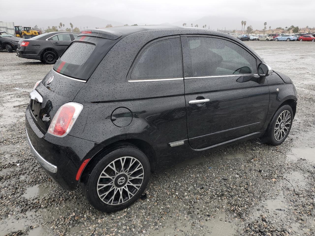 2012 Fiat 500 VIN 3C3CFFER2CT237283 Copart auction photo, front end / side damage thumbnail 3