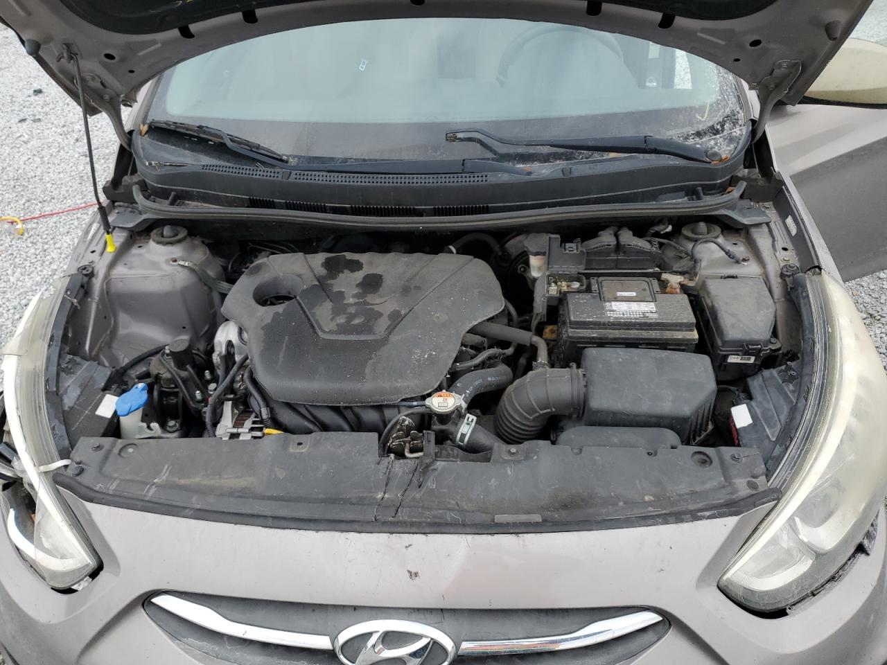 2017 Hyundai Accent VIN KMHCT4AE8HU380212 Copart auction photo, all over / mechanical damage thumbnail 11