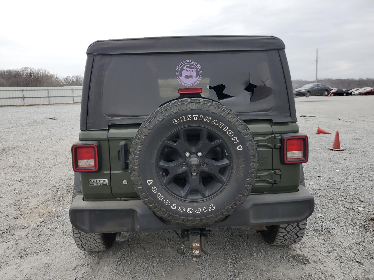 2021 Jeep Wrangler VIN 1C4HJXDN1MW542631 Copart auction photo, front end / undercarriage damage thumbnail 6