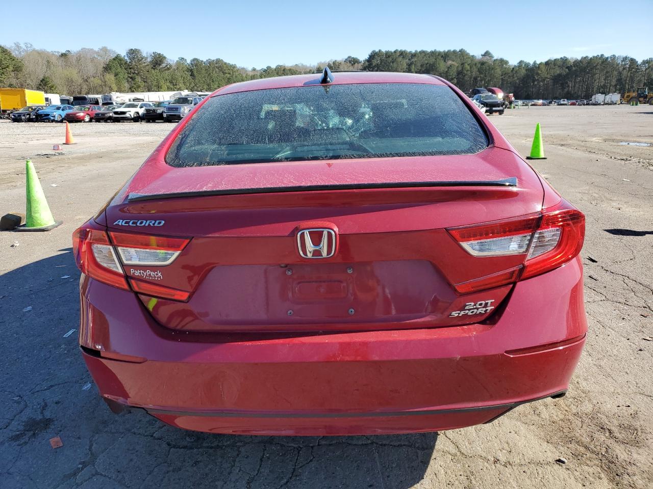 2021 Honda Accord VIN 1HGCV2F3XMA022424 Copart auction photo, front end / all over damage thumbnail 6