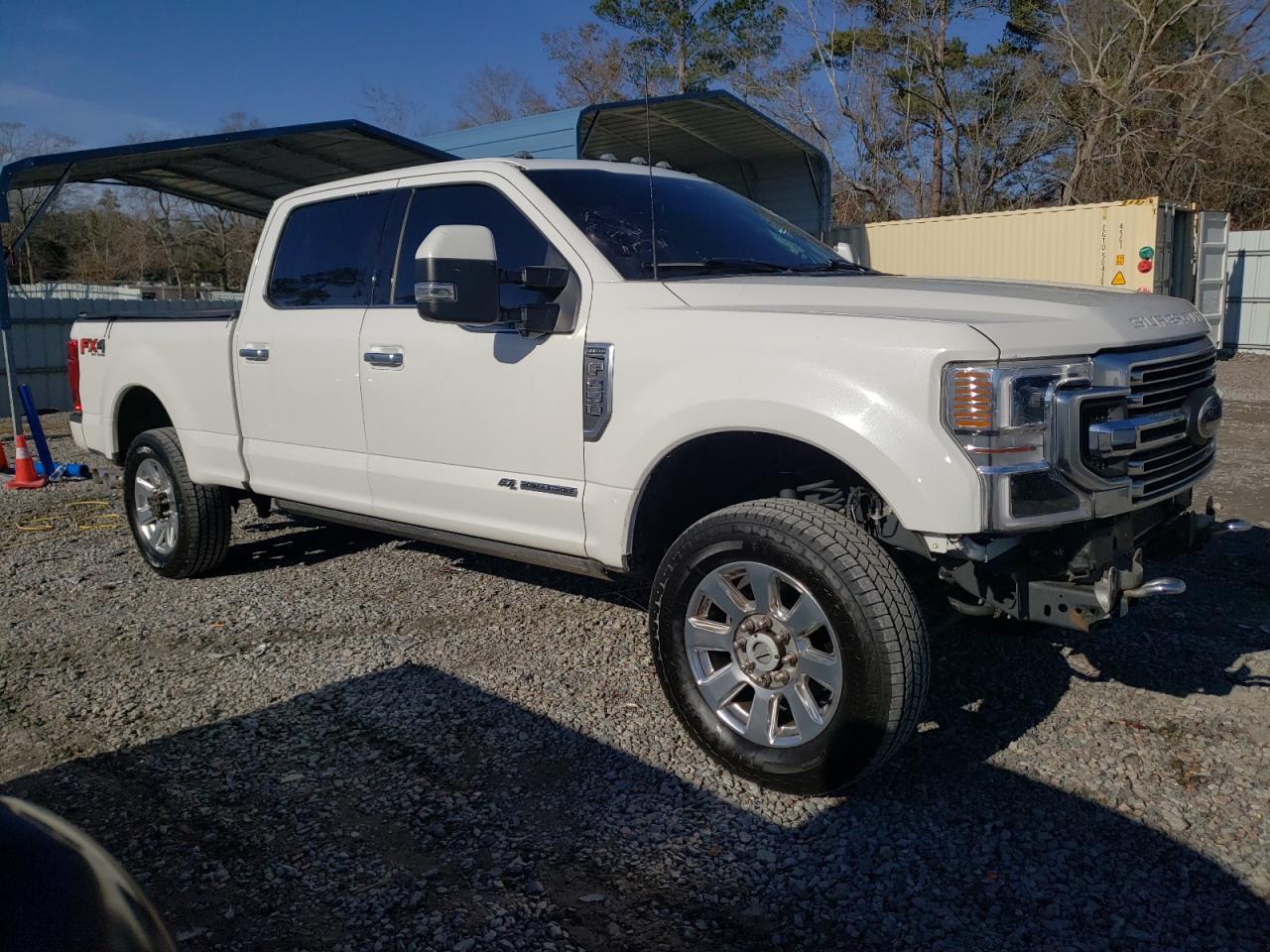 2020 Ford F250 VIN 1FT8W2BT3LEC97129 Copart auction photo, front end damage thumbnail 4