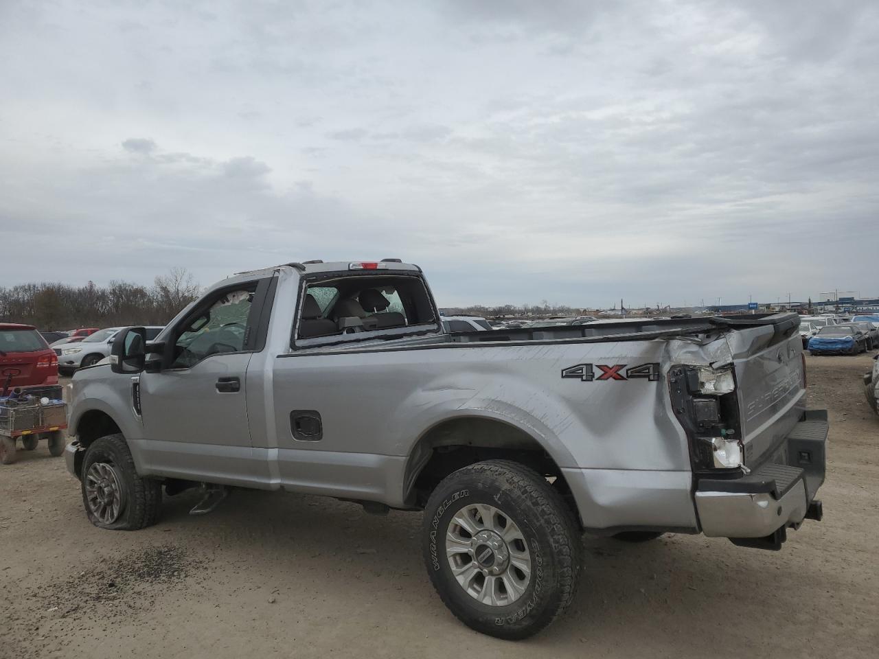 2022 Ford F250 VIN 1FTBF2B62NED30463 Copart auction photo, side / top/roof damage thumbnail 2
