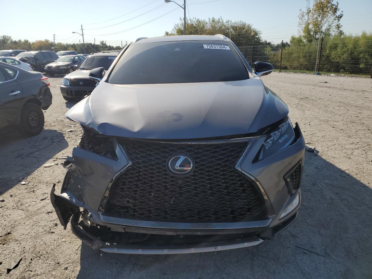 2022 Lexus RX VIN 2T2SZMDA1NC346818 Copart auction photo, front end / minor dent/scratches damage thumbnail 5