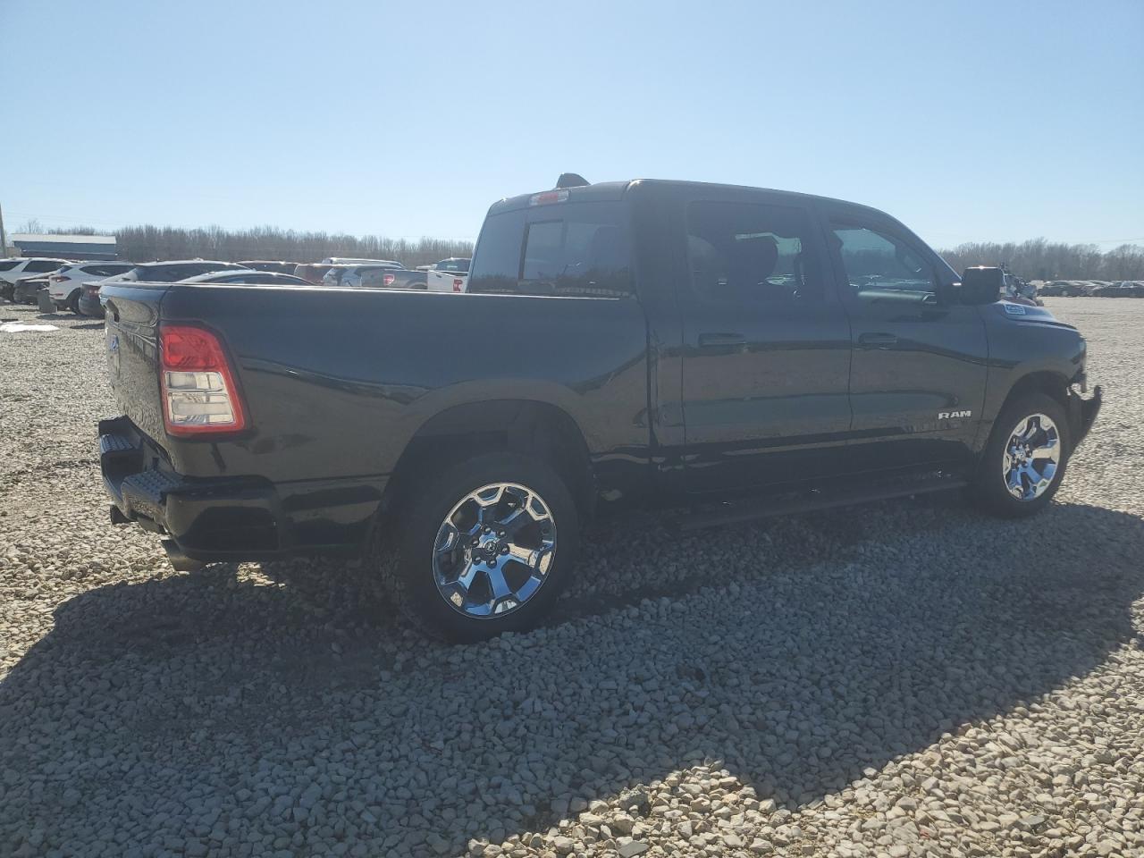 2019 RAM 1500 VIN 1C6RREFT7KN792169 Copart auction photo, front end / side damage thumbnail 3