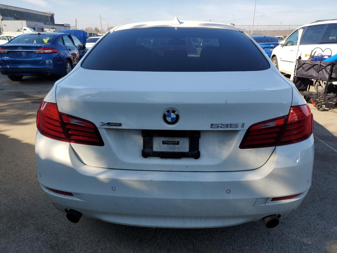 2014 BMW 5er VIN WBA5B3C58ED293281 Copart auction photo, front end damage thumbnail 6
