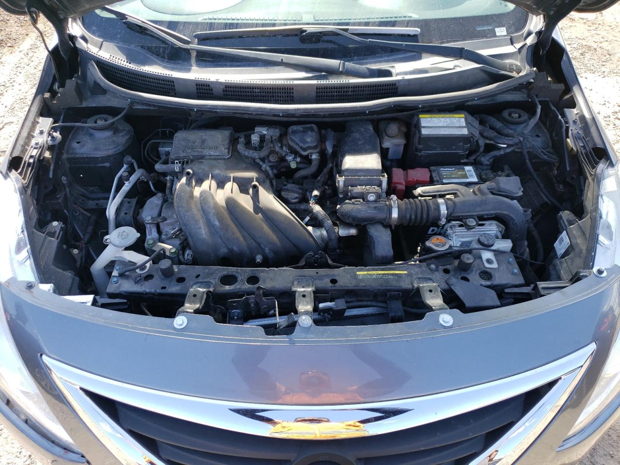 2019 Nissan Versa VIN 3N1CN7AP5KL851867 Copart auction photo, side / front end damage thumbnail 12