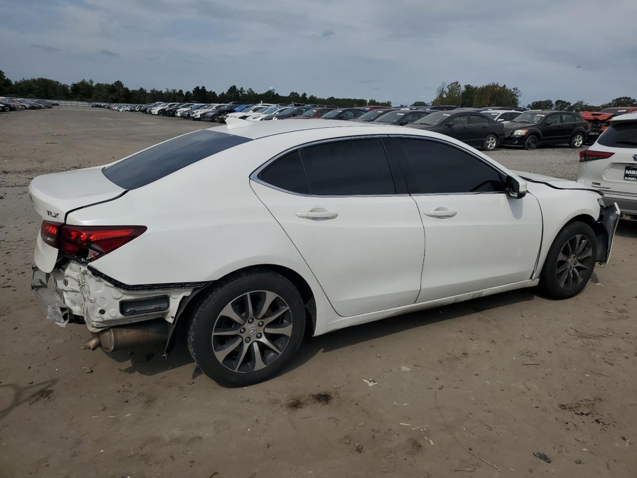 2017 Acura TLX VIN 19UUB1F35HA005253 Copart auction photo, rear end / front end damage thumbnail 3