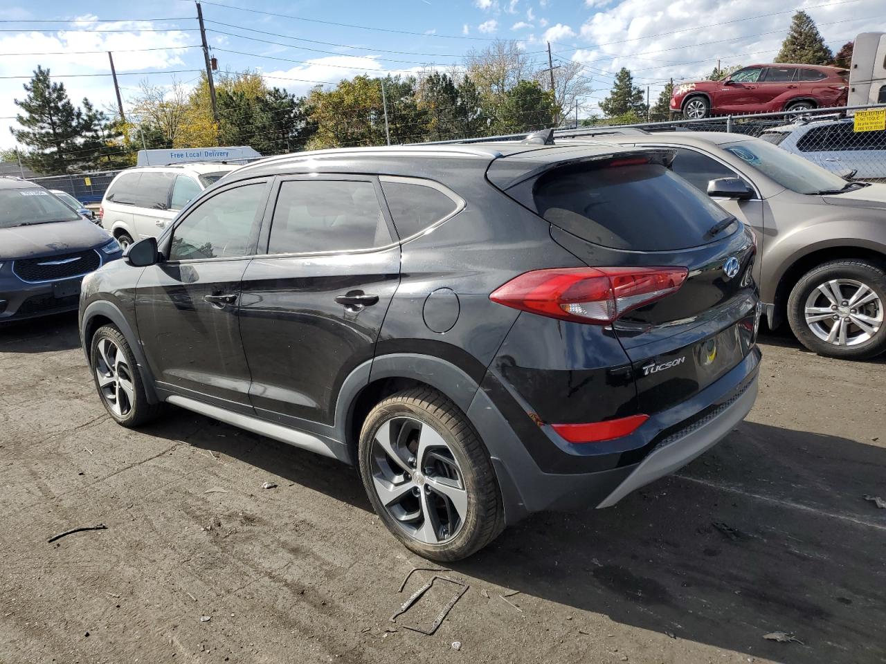 2018 Hyundai Tucson VIN KM8J3CALXJU772601 Copart auction photo, rear end / front end damage thumbnail 2