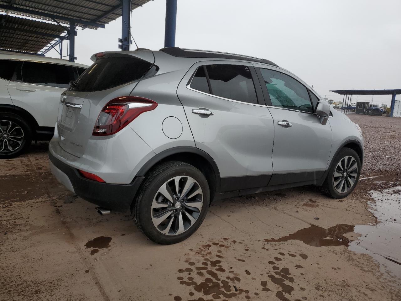 2021 Buick Encore VIN KL4CJASB2MB341922 Copart auction photo, side / front end damage thumbnail 3