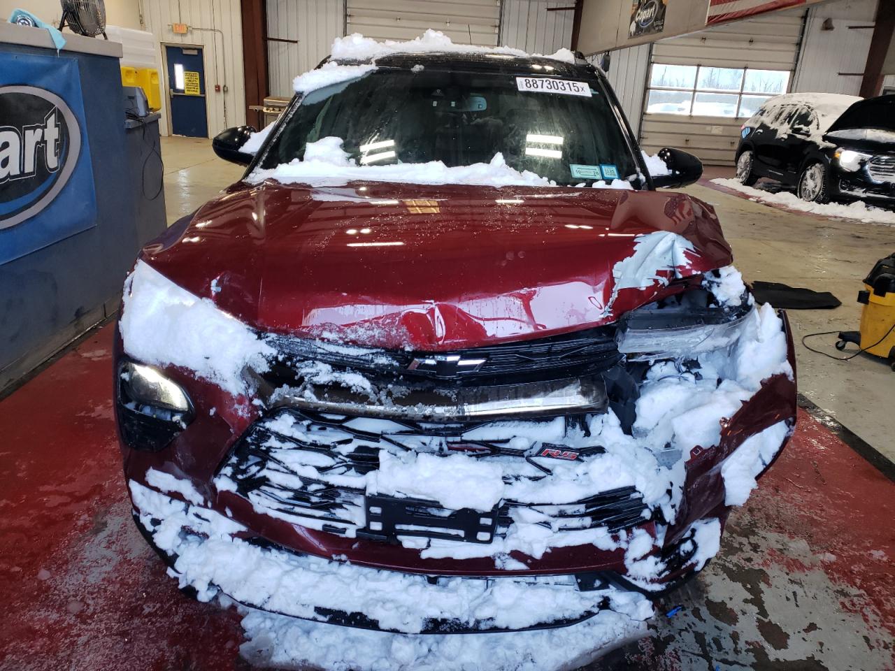 2022 Chevrolet TrailBlazer VIN KL79MUSLXNB141709 Copart auction photo, front end damage thumbnail 5