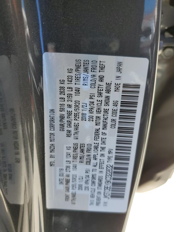 2019 Mazda CX-9 VIN JM3TCBEY8K0322832 Copart auction photo, front end damage thumbnail 14