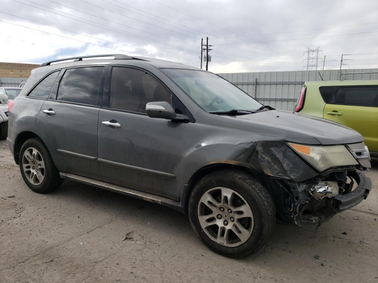 2008 Acura MDX VIN 2HNYD28388H536777 Copart auction photo, front end / hail damage thumbnail 4