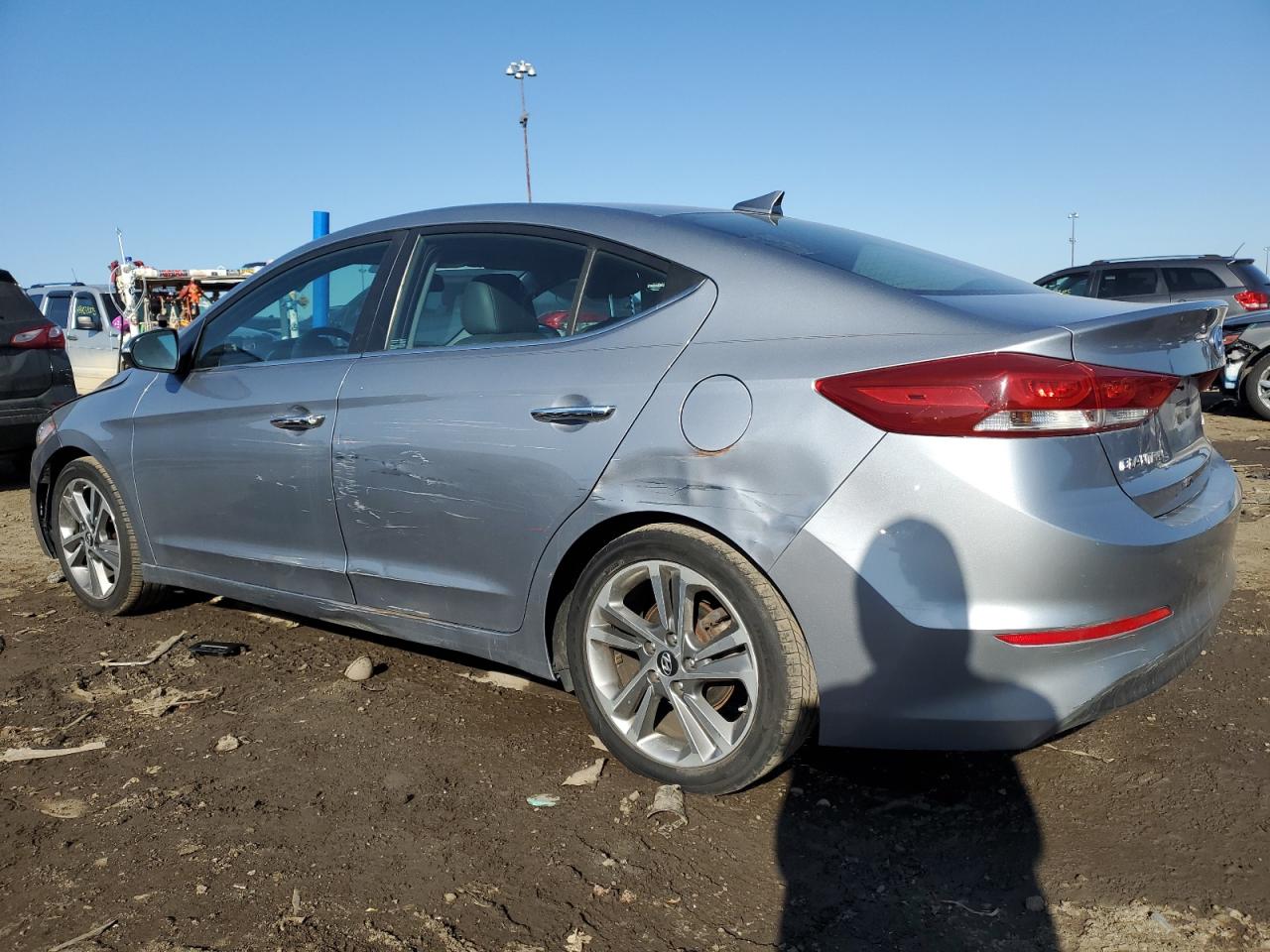2017 Hyundai Elantra VIN 5NPD84LF7HH106770 Copart auction photo, side / front end damage thumbnail 2