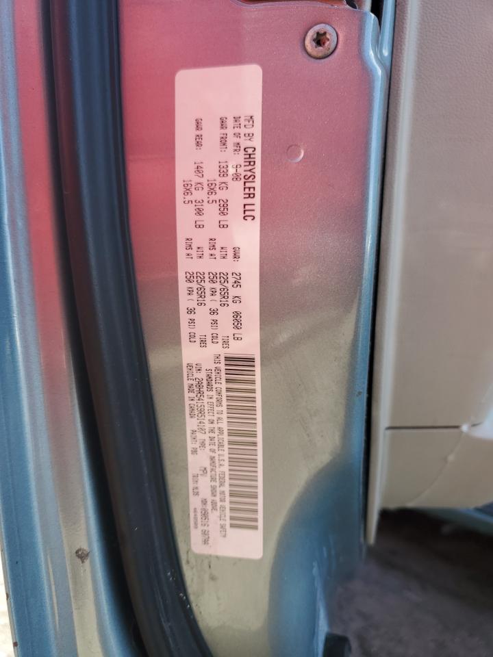 2009 Chrysler Town & Country VIN 2A8HR54159R514107 Copart auction photo, front end damage thumbnail 13
