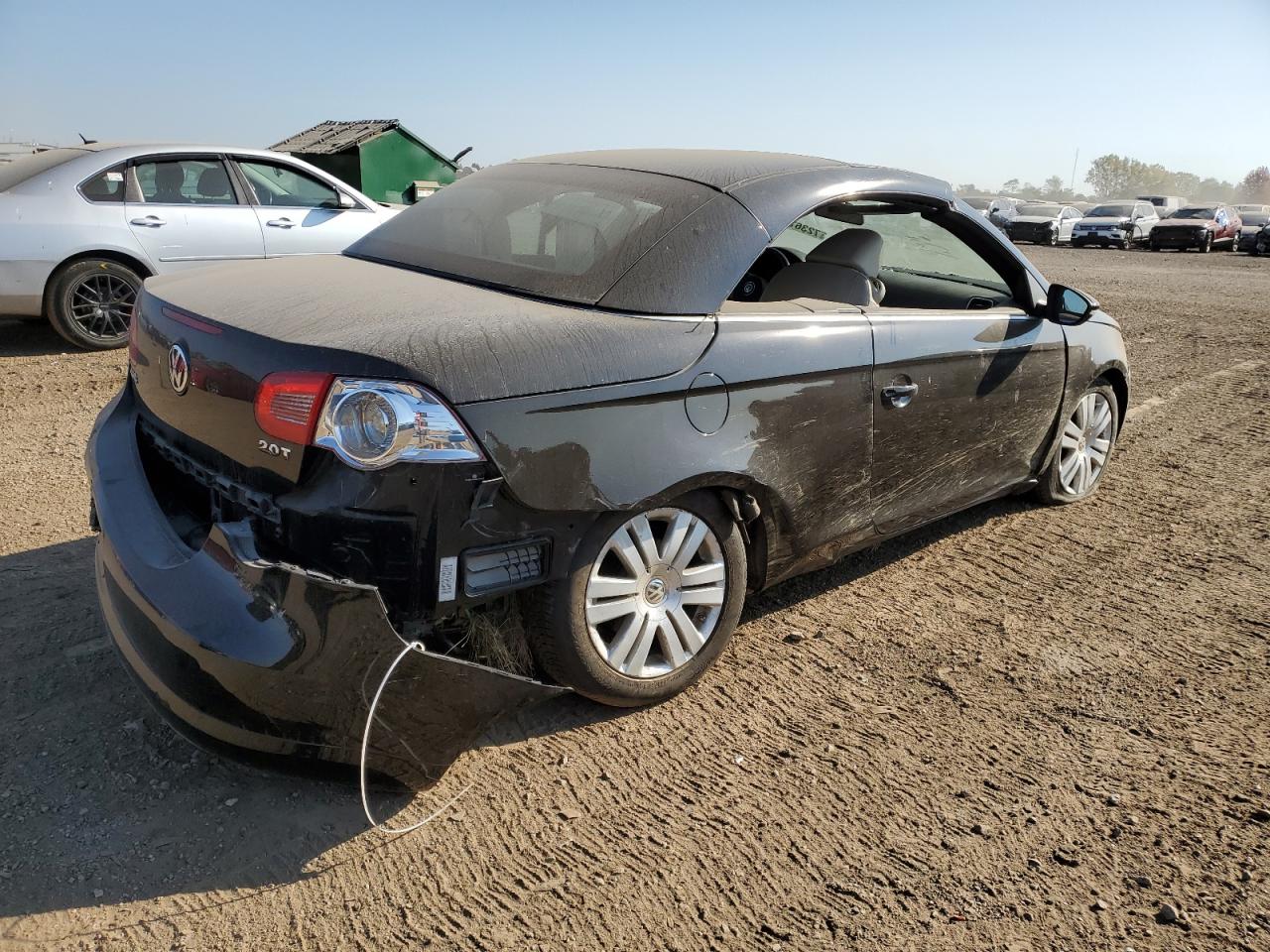 2010 Volkswagen Eos VIN WVWBA7AH9AV014373 Copart auction photo, rear end / front end damage thumbnail 3