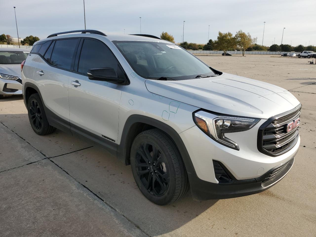 2021 GMC Terrain VIN 3GKALPEV9ML334176 Copart auction photo, hail / minor dent/scratches damage thumbnail 4