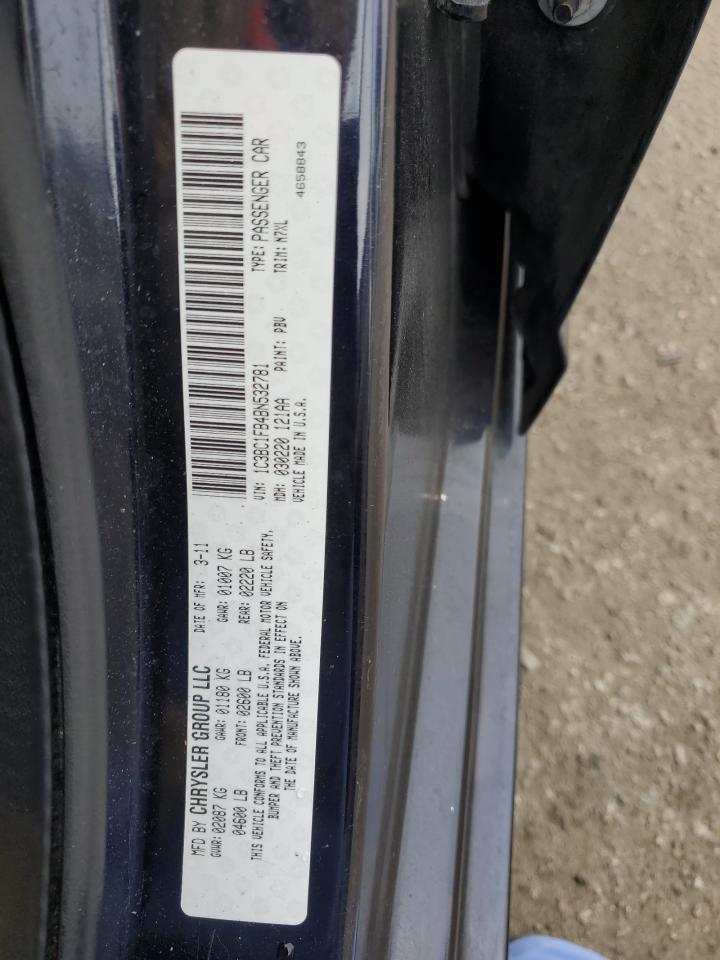 2011 Chrysler 200 VIN 1C3BC1FB4BN532781 Copart auction photo, front end damage thumbnail 12