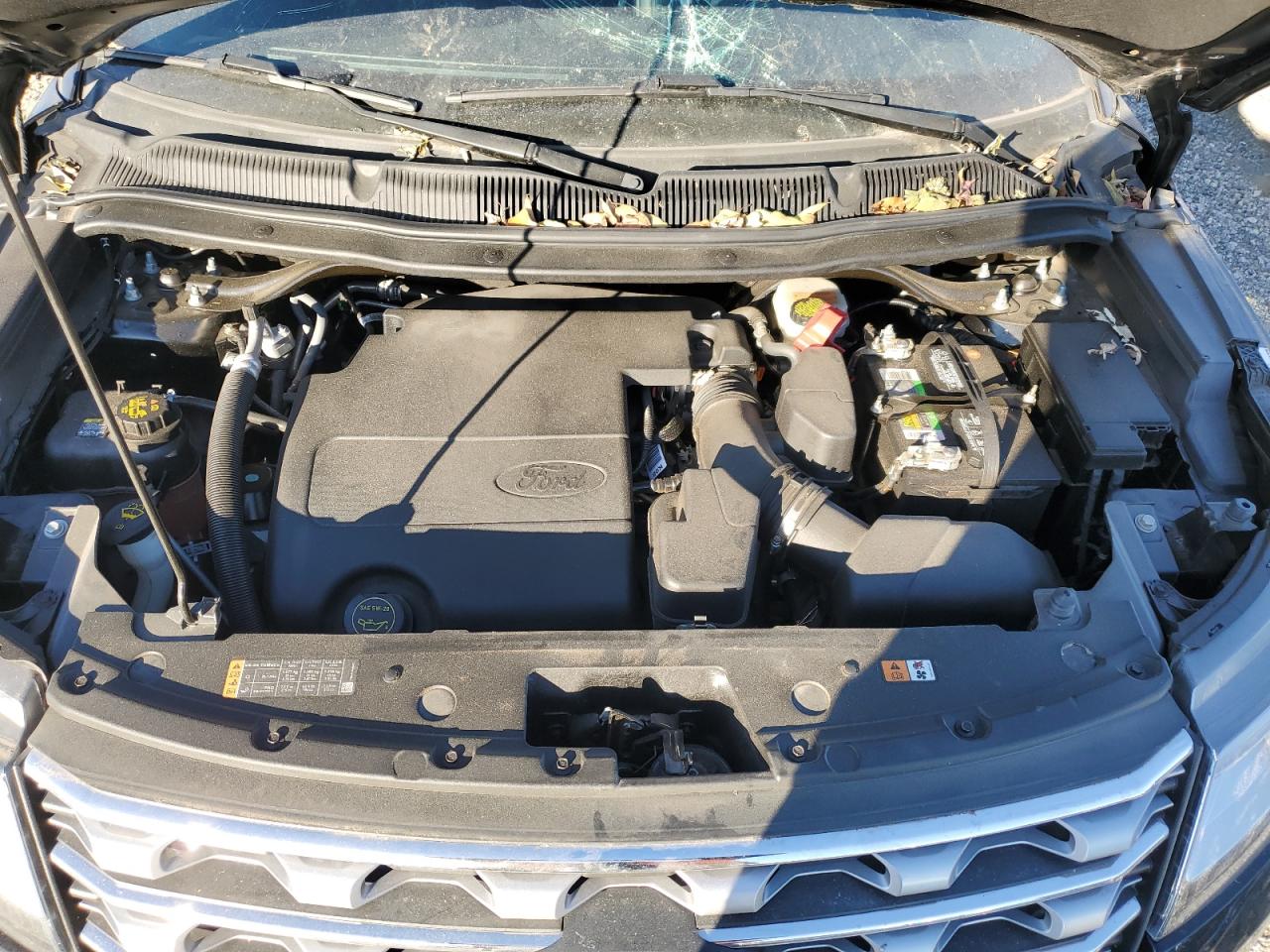 2017 Ford Explorer VIN 1FM5K7F88HGE19590 Copart auction photo, top/roof damage thumbnail 12