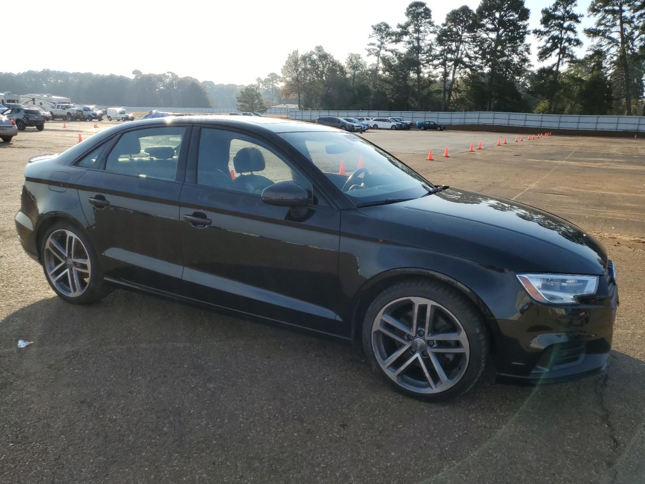 2019 Audi A3 VIN WAUAUGFF3KA107728 Copart auction photo, side / rear end damage thumbnail 4