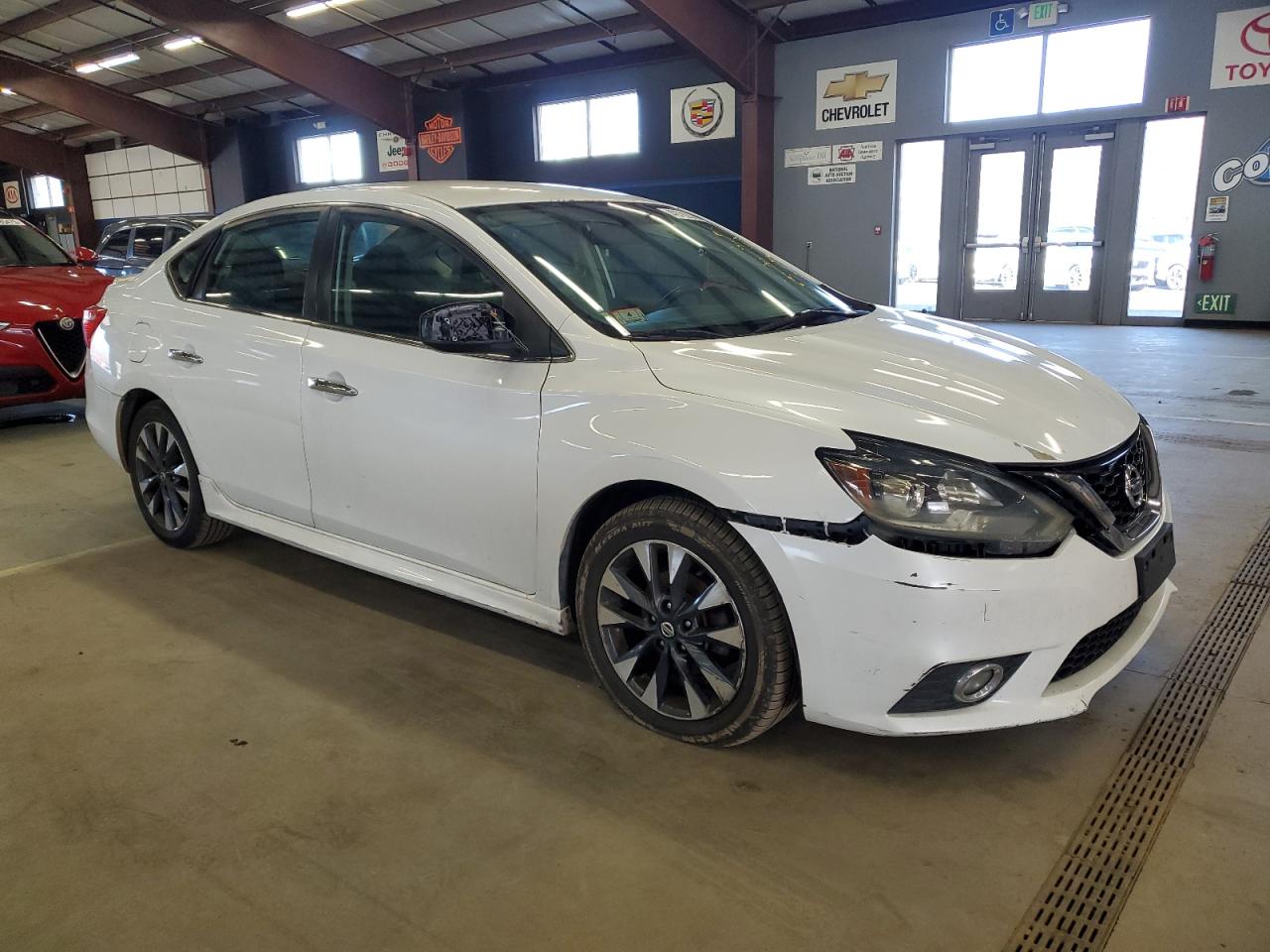 2018 Nissan Sentra VIN 3N1AB7AP4JY211974 Copart auction photo, front end / side damage thumbnail 4