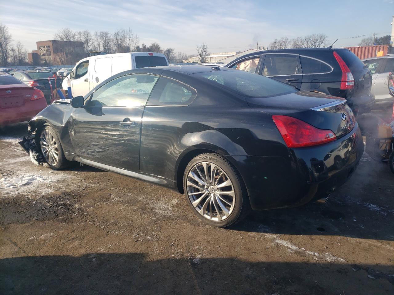 2012 Infiniti G VIN JN1CV6EL2CM472690 Copart auction photo, front end damage thumbnail 2