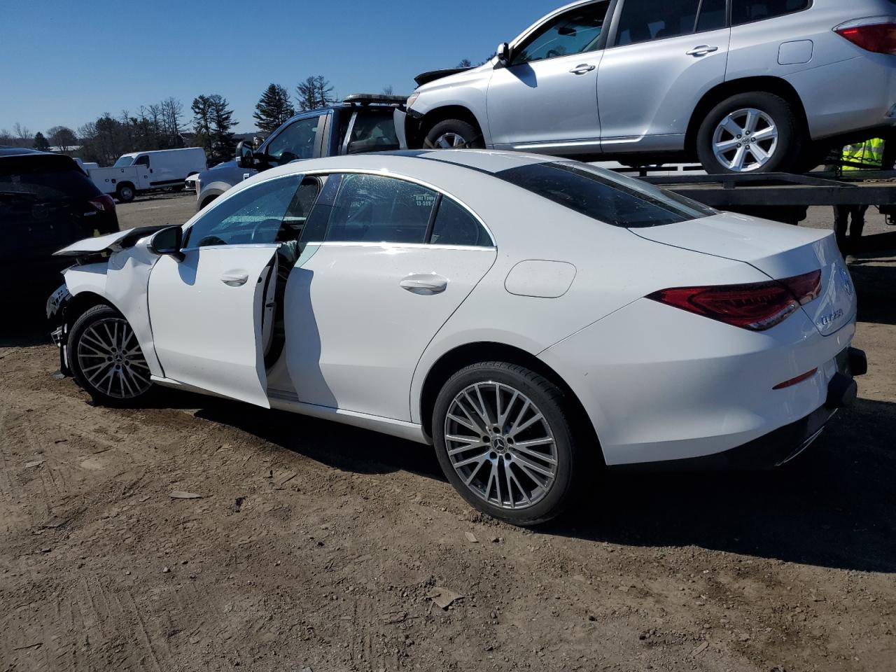 2020 Mercedes-Benz CLA-klasse VIN WDD5J4GBXLN037037 Copart auction photo, front end / rear end damage thumbnail 2