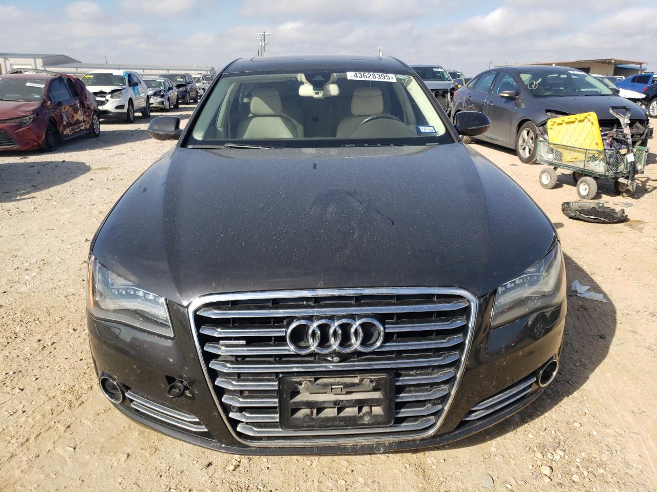 2014 Audi A8 VIN WAUR2AFD6EN003560 Copart auction photo, undercarriage damage thumbnail 5