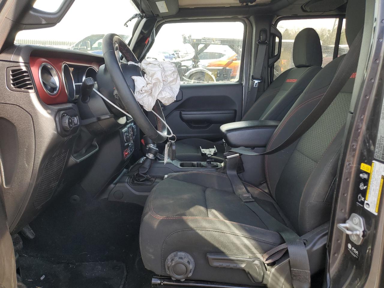 2021 Jeep Gladiator VIN 1C6JJTBG0ML616919 Copart auction photo, all over damage thumbnail 7