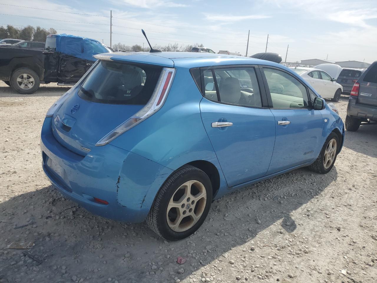 2012 Nissan Leaf VIN JN1AZ0CP1CT021836 Copart auction photo, front end damage thumbnail 3