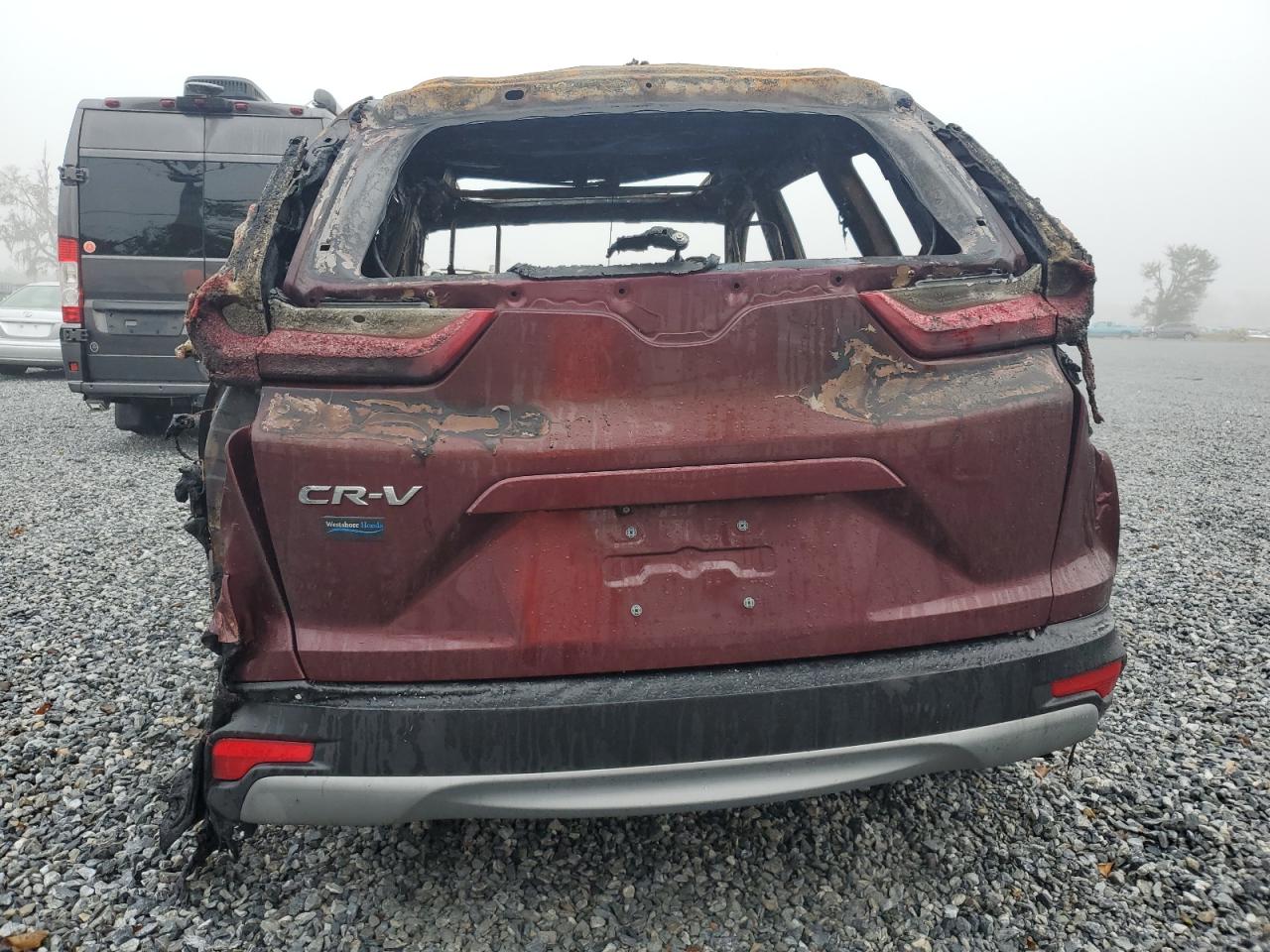 2018 Honda CR-V VIN 7FARW1H50JE055275 Copart auction photo, burn damage thumbnail 6