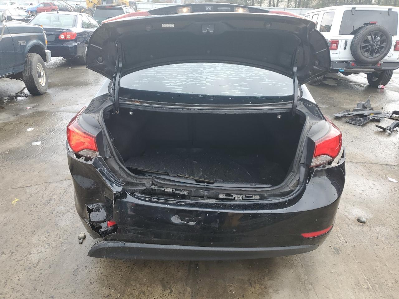 2016 Hyundai Elantra VIN KMHDH4AE4GU490999 Copart auction photo, rear end / minor dent/scratches damage thumbnail 6