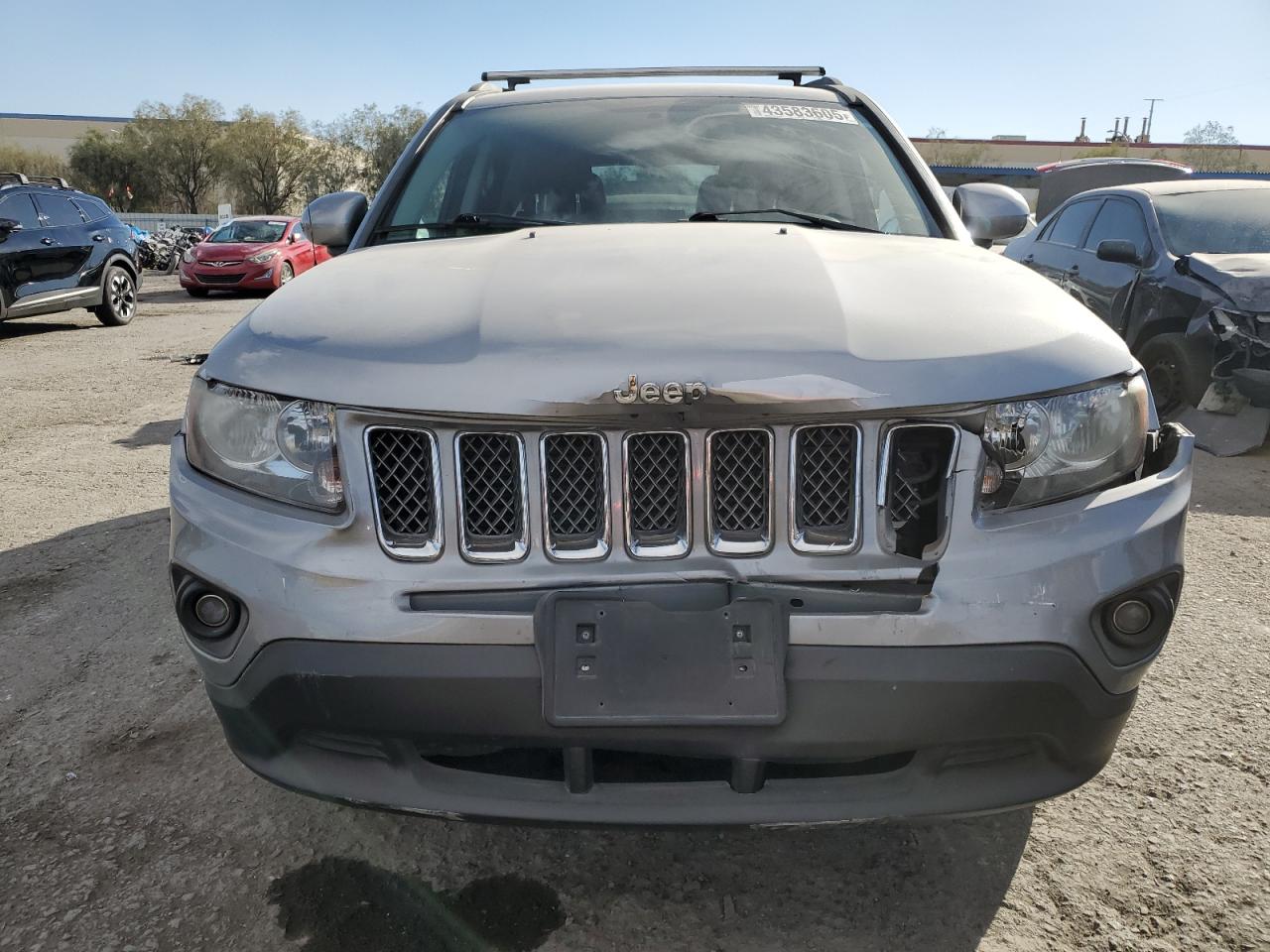 2016 Jeep Compass VIN 1C4NJCEA8GD734510 Copart auction photo, front end / rear end damage thumbnail 5